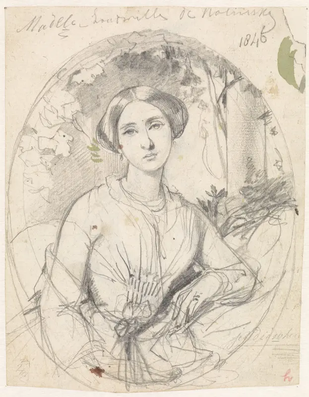 Portret van Ludmilla de Nolinsky Wall Art by Johan Hendrik Koelman - High-Resolution Digital Print
