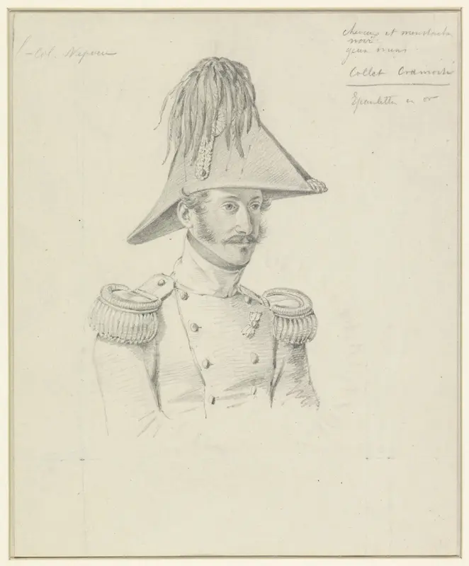 Portret van Luitenant-Kolonel Nepveu Wall Art by Jacob Joseph Eeckhout - High-Resolution Digital Print