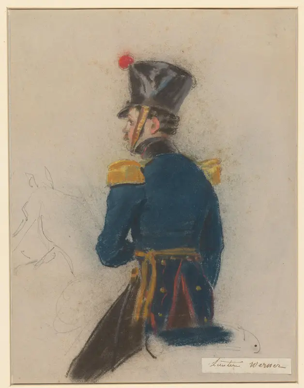 Portret van luitenant Werner, te paard Wall Art by Jacob Joseph Eeckhout - High-Resolution Digital Print