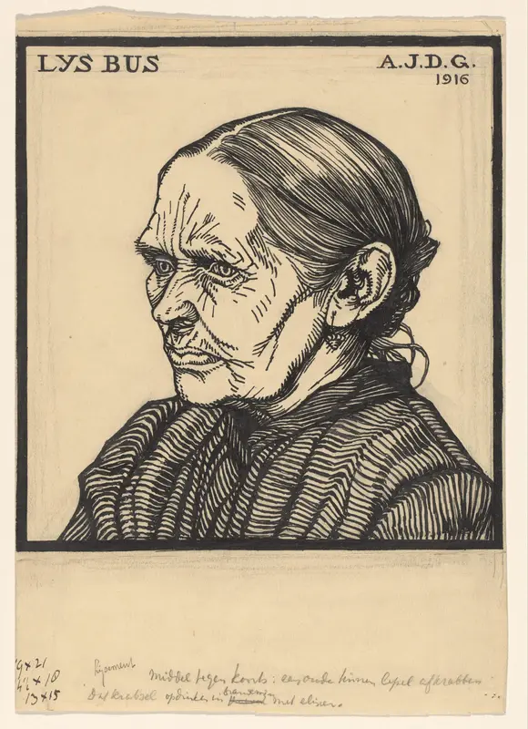 Portret van Lys Bus Wall Art by Unknown - High-Resolution Digital Print