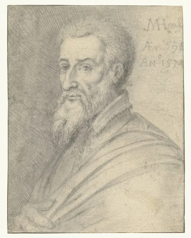 Portret van Maerten van Heemskerck Wall Art by anonymous - High-Resolution Digital Print