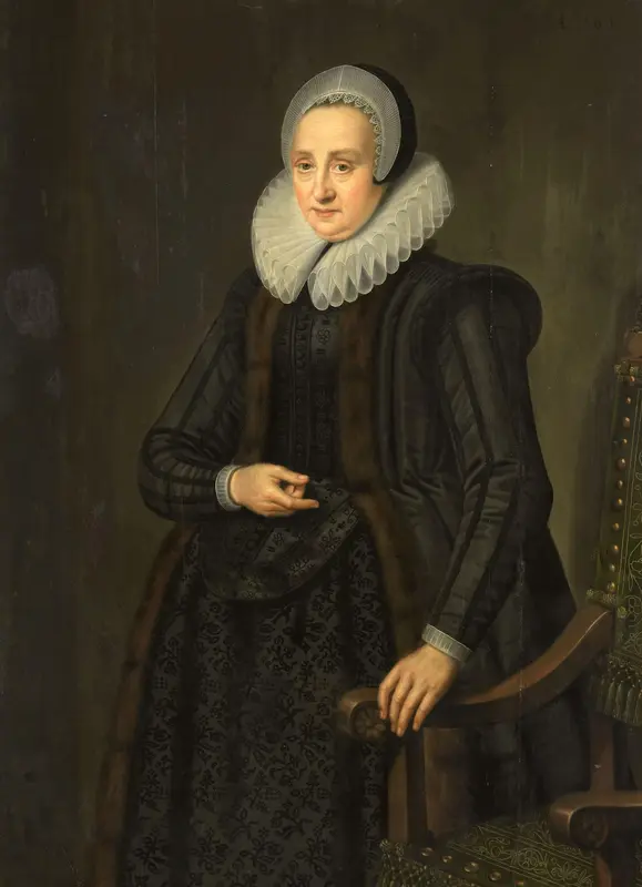 Portret van Margarita Cassier Wall Art by anonymous - High-Resolution Digital Print