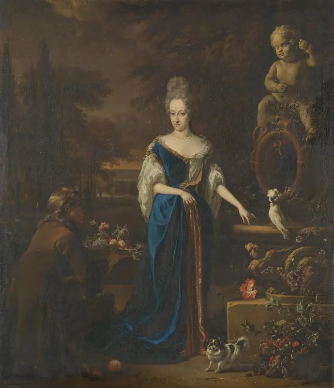 Portret van Maria Cornelisz, echtgenote van Silvester van Tongeren Wall Art by Jan Weenix - High-Resolution Digital Print