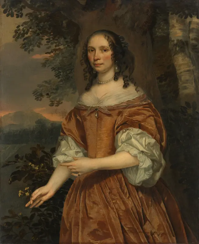 Portret van Maria de Witte Françoisdr (1616-70) Wall Art by Unknown - High-Resolution Digital Print