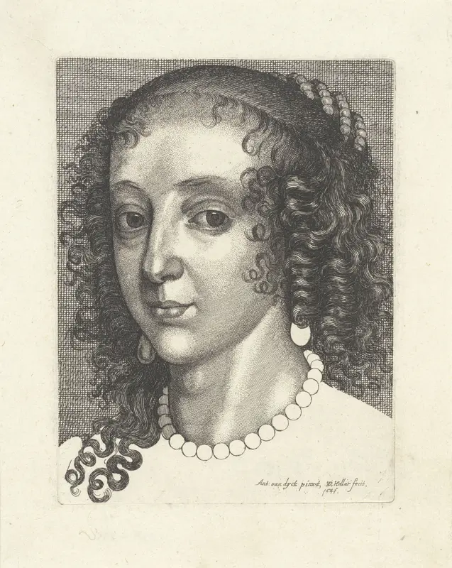 Portret van Maria Henriëtte Stuart, Princess Royal en Prinses van Oranje-Nassau Wall Art by Unknown - High-Resolution Digital Print