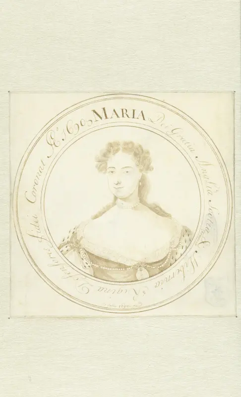 Portret van Maria Stuart II Wall Art by John Faber (I) - High-Resolution Digital Print