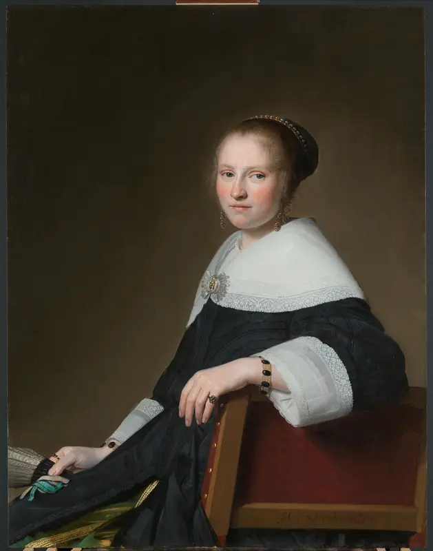 Portret van Maria van Strijp Wall Art by Unknown - High-Resolution Digital Print