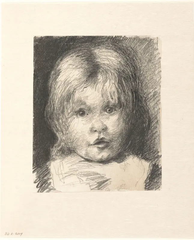 Portret van Marike, van voren Wall Art by Jakob Smits - High-Resolution Digital Print