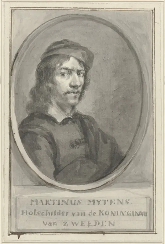 Portret van Martinus Mytens de Oude / Martin Mytens (der Ältere) Wall Art by Aert Schouman - High-Resolution Digital Print