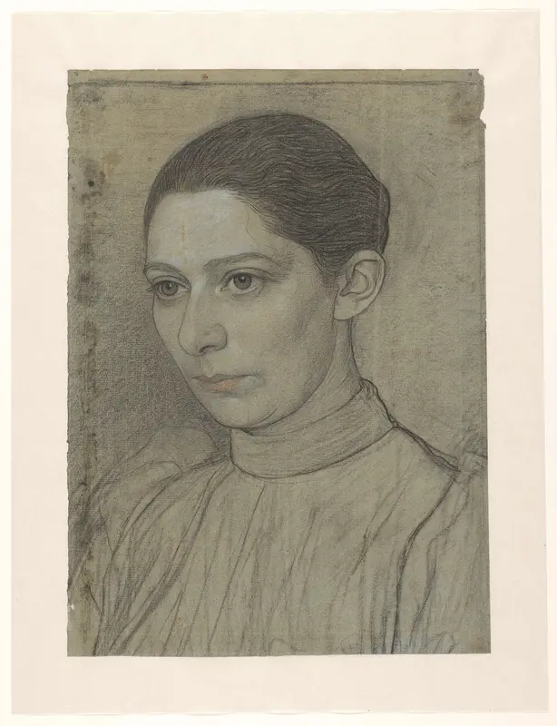 Portret van Mej. Sara de Swart Wall Art by Jan Veth - High-Resolution Digital Print