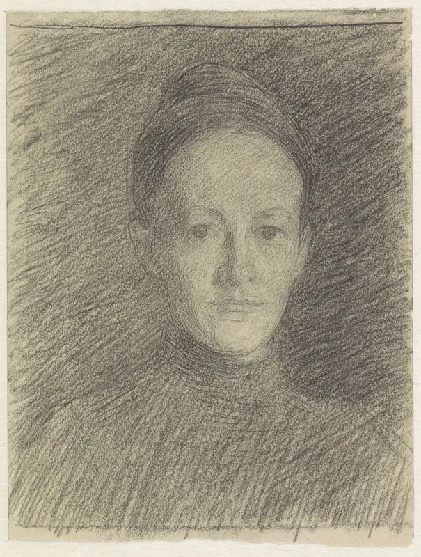 Portret van mejuffrouw C.J. Veth Wall Art by Jan Veth - High-Resolution Digital Print