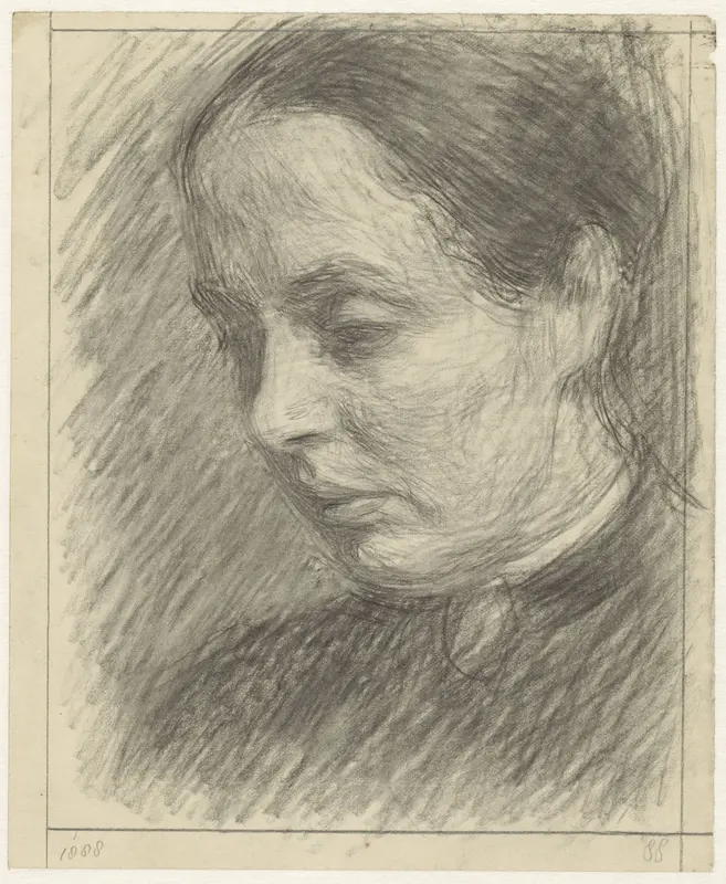 Portret van mejuffrouw S. Dirks Wall Art by Jan Veth - High-Resolution Digital Print