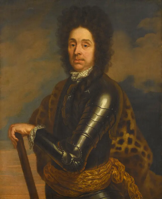 Portret van Menno baron van Coehoorn (1641-1704). Generaal der artillerie, vestingbouwkundige Wall Art by Unknown - High-Resolution Digital Print