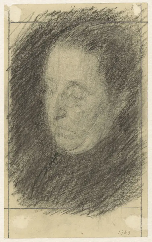 Portret van mevrouw A.J. Dirks-Kruysse Wall Art by Jan Veth - High-Resolution Digital Print