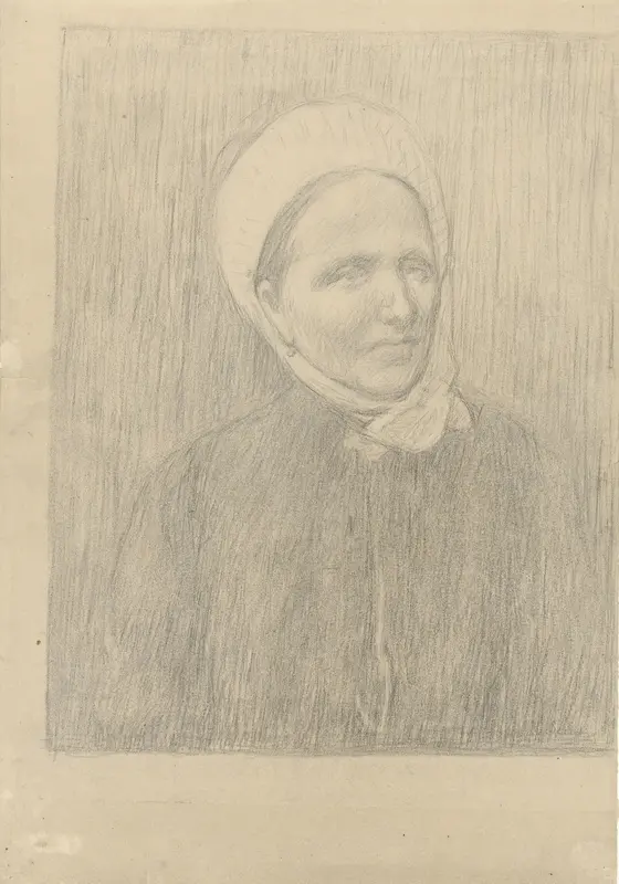 Portret van Mevrouw Annie Bonger-van der Linde Wall Art by Charles Emmanuel Serret - High-Resolution Digital Print