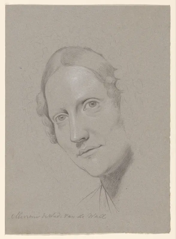 Portret van Mevrouw de Wed. van de Wall Wall Art by Jan Adam Kruseman - High-Resolution Digital Print