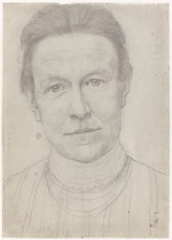 Portret van Mevrouw J.H. Derkinderen-Besier Wall Art by Antoon Derkinderen - High-Resolution Digital Print