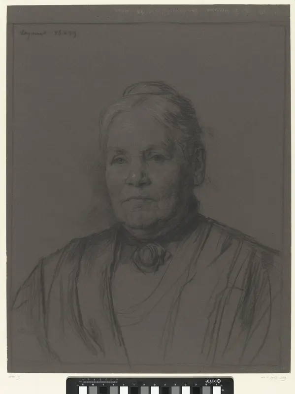Portret van mevrouw M. Heering-Spakler Wall Art by Jan Veth - High-Resolution Digital Print