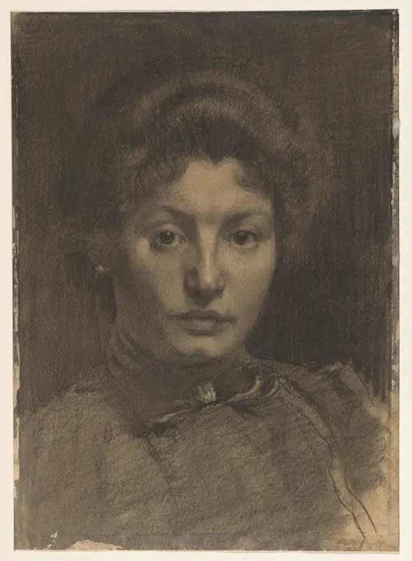 Portret van Mevrouw Marie Breitner-Jordan Wall Art by Willem Witsen - High-Resolution Digital Print