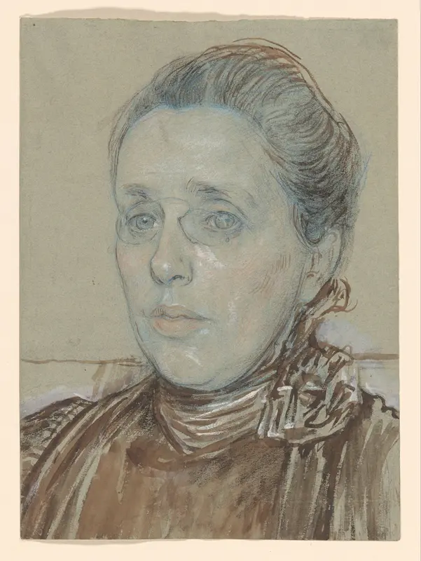 Portret van mevrouw Tutein Nolthenius-Tutein Nolthenius Wall Art by Jan Veth - High-Resolution Digital Print