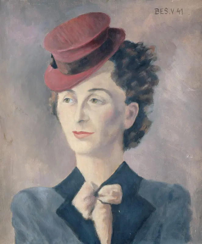 Portret van mevrouw Ursula Jannink-Veraguth Wall Art by anonymous - High-Resolution Digital Print