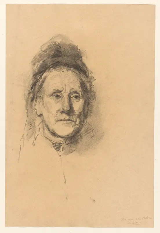 Portret van mevrouw Van Calcar-de Boer Wall Art by Barbara Elisabeth van Houten - High-Resolution Digital Print