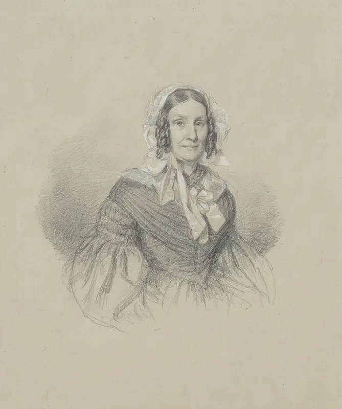 Portret van mevrouw Van Hamel Wall Art by Johan Heinrich Neuman - High-Resolution Digital Print