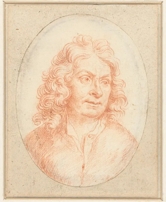 Portret van Michiel van Musscher Wall Art by Jacob Houbraken - High-Resolution Digital Print