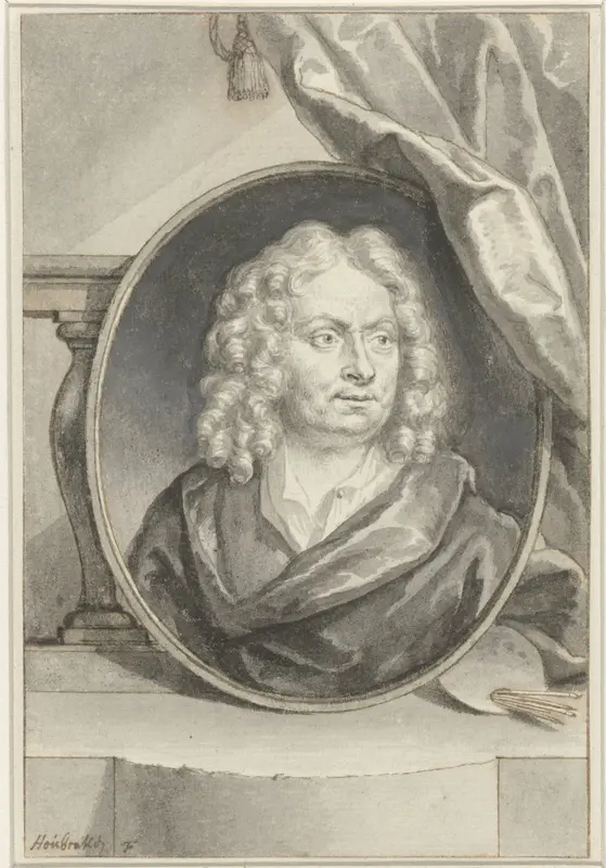 Portret van Michiel van Musschur Wall Art by Jacob Houbraken - High-Resolution Digital Print