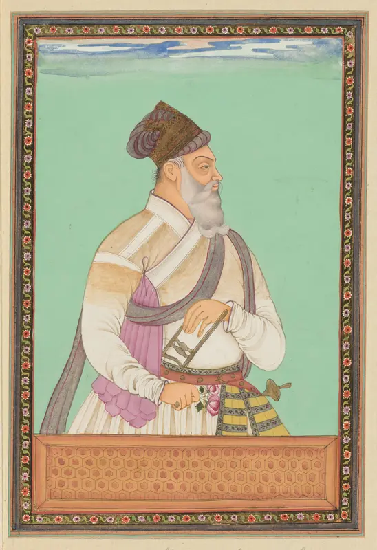 Portret van Mirza Ilich Khan, die vizier van Aurangzeb is geweest Wall Art by anonymous - High-Resolution Digital Print