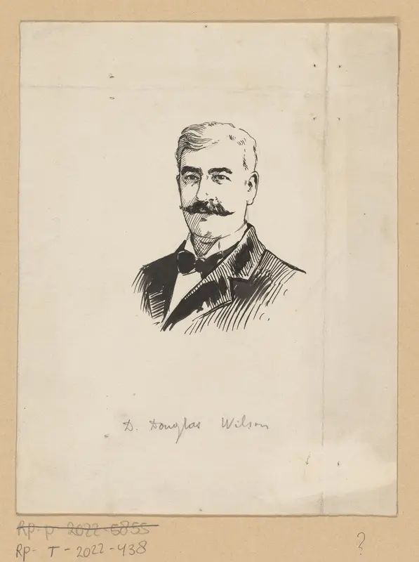 Portret van mogelijk D. Douglas Wilson Wall Art by anonymous - High-Resolution Digital Print