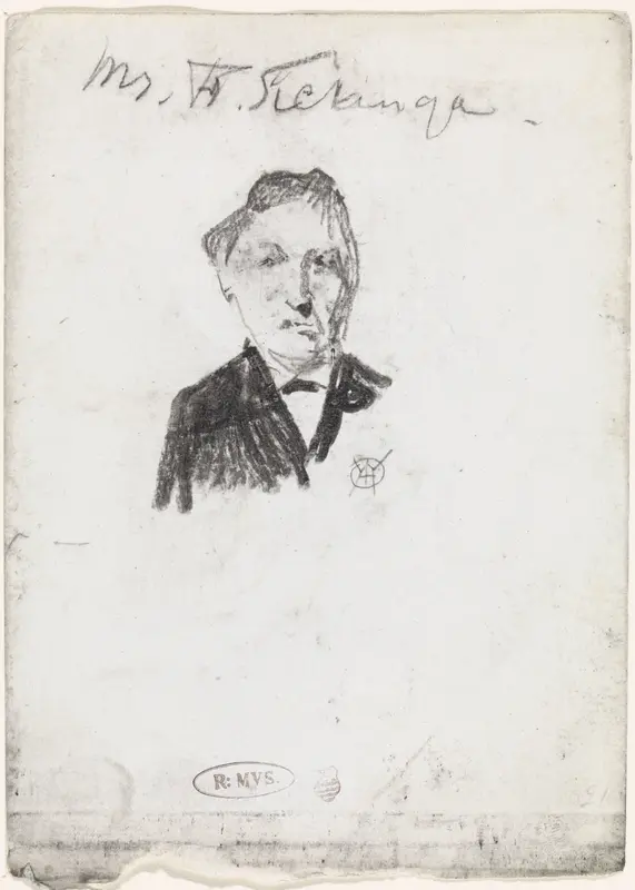 Portret van Mr. F. Sickinga Wall Art by Gerrit Willem Dijsselhof - High-Resolution Digital Print