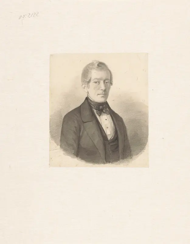 Portret van Mr. Johan Theodoor Hendrik Nedermeyer ridder van Rosenthal Wall Art by anonymous - High-Resolution Digital Print