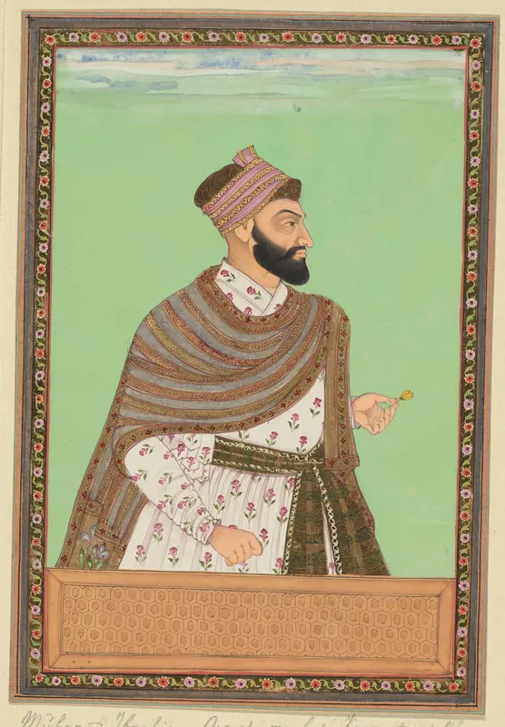 Portret van Muhammad Ibrahim; eerst heeft hij gediend als legeraanvoerder van Karnatak; vervolgens is hij commandant van de cavalerie geworden en thans voert hij als legeraanvoerder oorlog met Aurangzeb Wall Art by anonymous - High-Resolution Digital Print