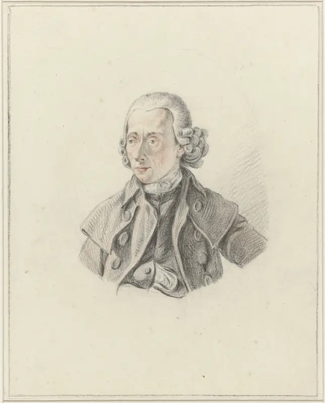 Portret van Nicolaas Muys Wall Art by Gerardus Johannes Verburgh - High-Resolution Digital Print