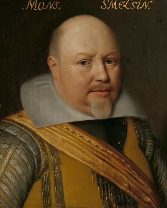Portret van Nicolaas Schmelzing (1561-1629) Wall Art by Unknown - High-Resolution Digital Print