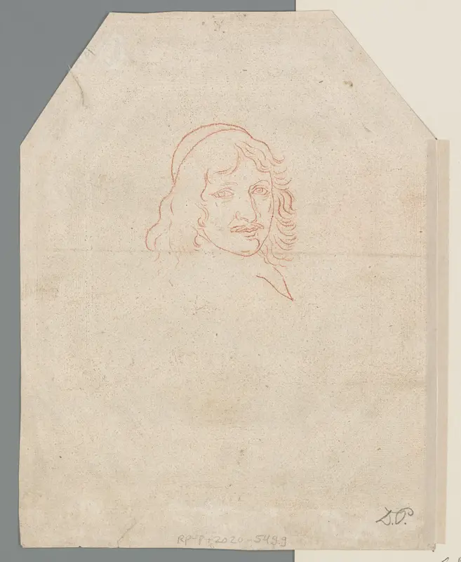 Portret van Nicolas Fouquet Wall Art by anonymous - High-Resolution Digital Print