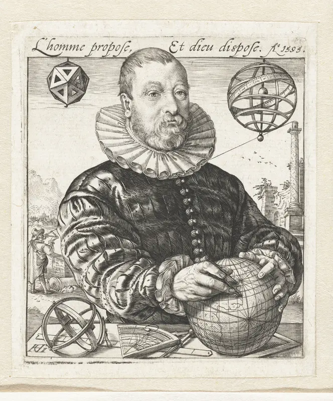 Portret van Nicolaus Petri van Deventer Wall Art by Unknown - High-Resolution Digital Print