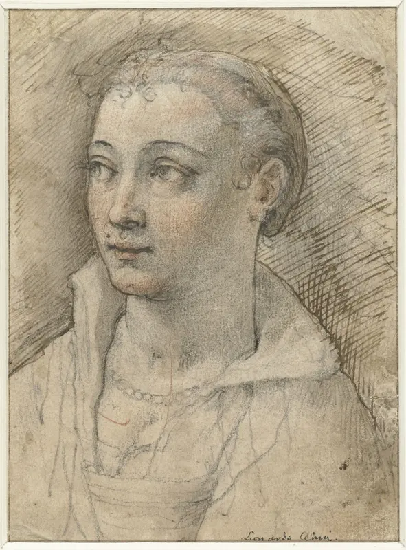 Portret van onbekende vrouw Wall Art by Federico Zuccaro - High-Resolution Digital Print