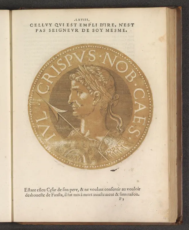 Portret van onderkeizer Crispus Wall Art by Gillis Coppens van Diest (I) - High-Resolution Digital Print