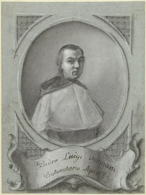 Portret van Padre Luigi Sormani Wall Art by Unknown - High-Resolution Digital Print