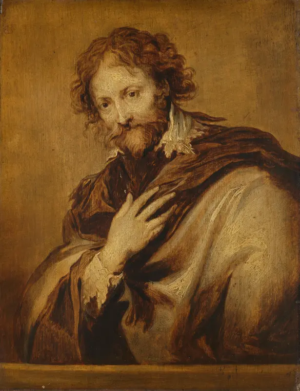 Portret van Peter Paul Rubens (1577-1640) Wall Art by Unknown - High-Resolution Digital Print