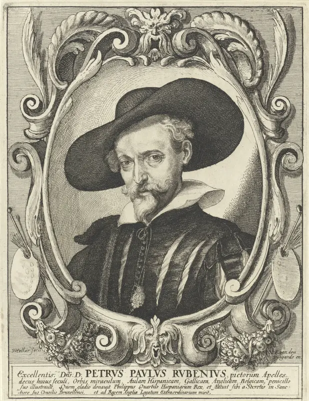 Portret van Peter Paul Rubens Wall Art by Unknown - High-Resolution Digital Print