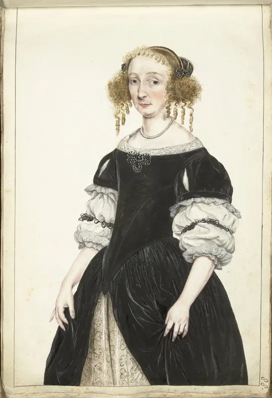 Portret van Petronella de Waert Wall Art by Gesina ter Borch - High-Resolution Digital Print