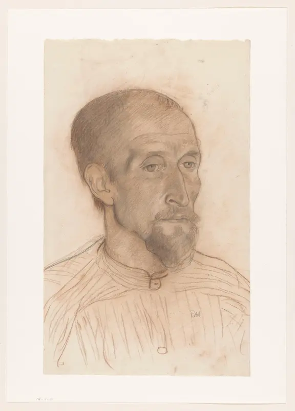 Portret van Petrus Koninks, naar rechts Wall Art by Richard Nicolaüs Roland Holst - High-Resolution Digital Print