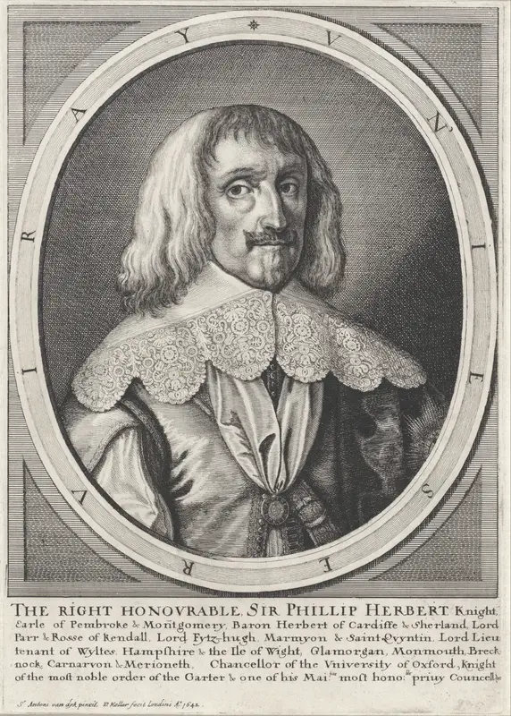 Portret van Philip Herbert, graaf van Pembroke en Montgomery Wall Art by Unknown - High-Resolution Digital Print