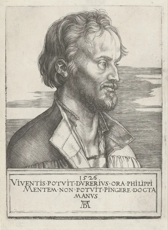 Portret van Philipp Melanchthon Wall Art by Unknown - High-Resolution Digital Print
