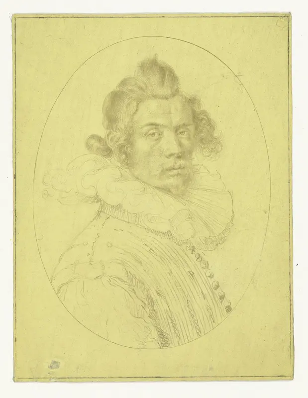 Portret van Pieter Hugo de Bois Wall Art by Jacques de Gheyn (II) - High-Resolution Digital Print