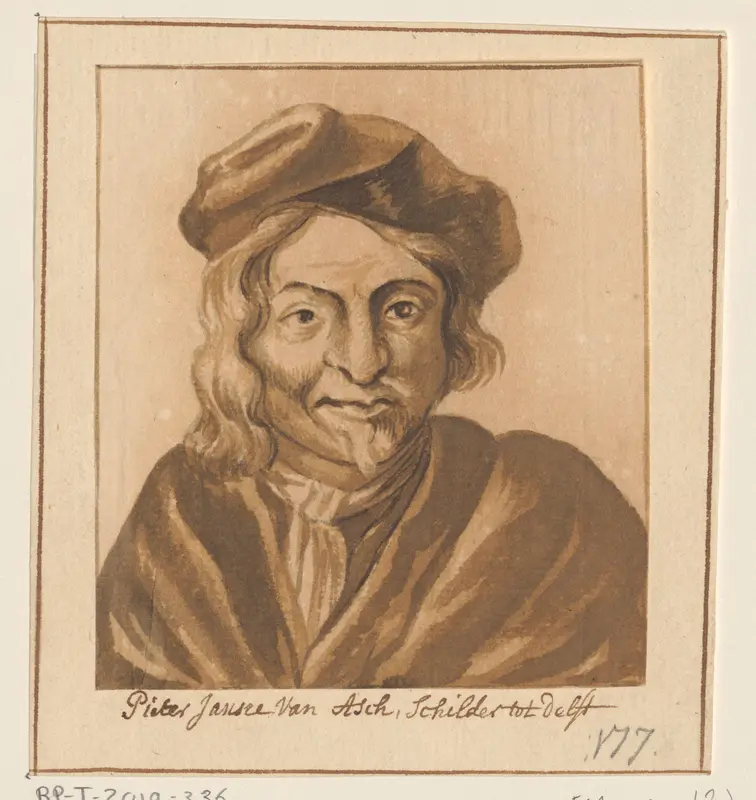 Portret van Pieter Jansz. van Asch Wall Art by anonymous - High-Resolution Digital Print