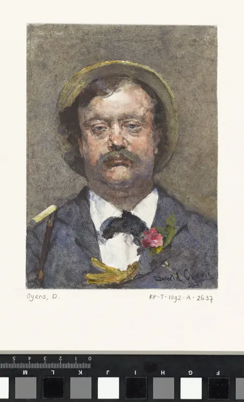 Portret van Pieter Oyens (Een bon-vivant) Wall Art by David Oyens - High-Resolution Digital Print